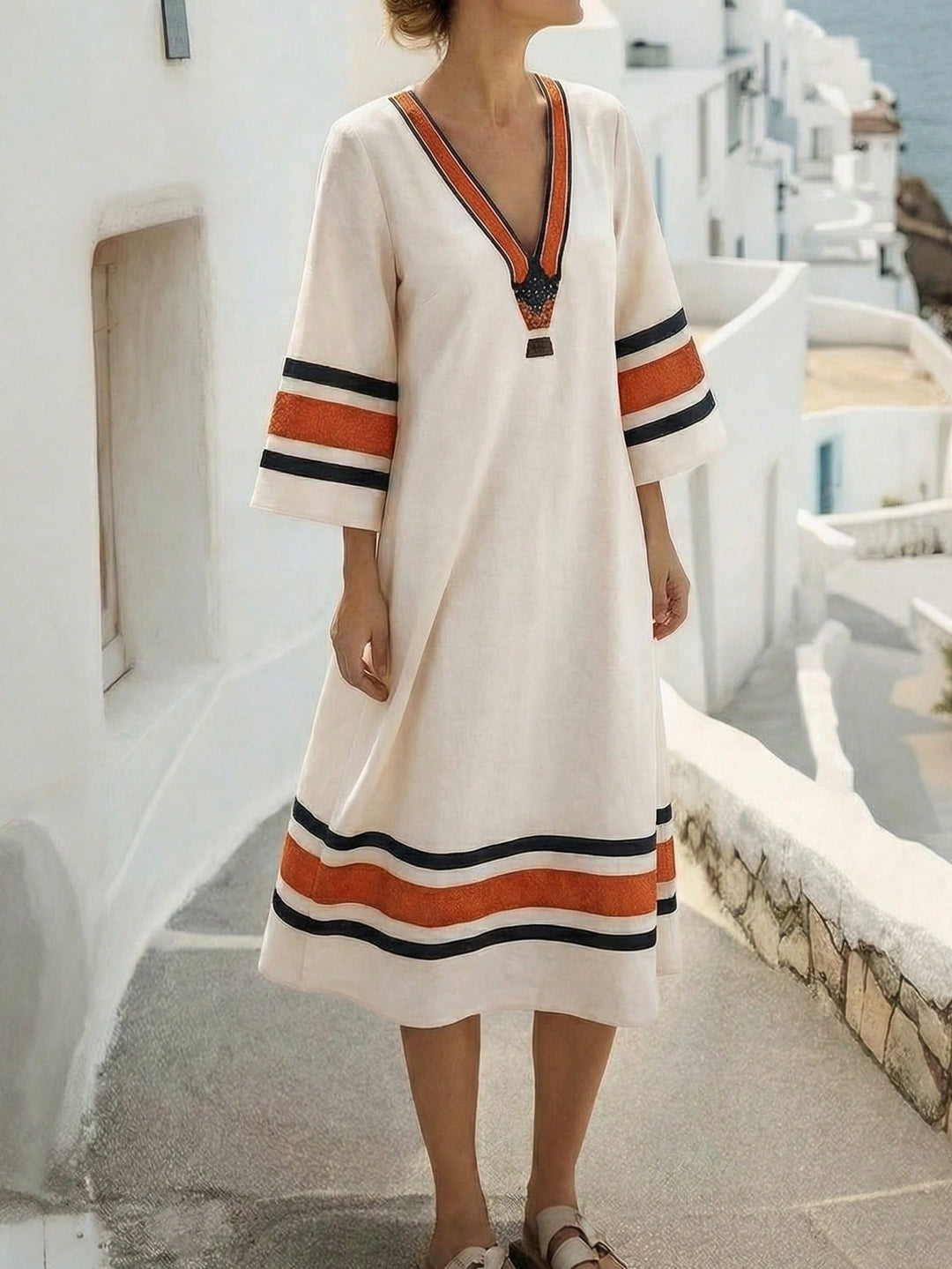 Rochie midi SHEIN, mix culori