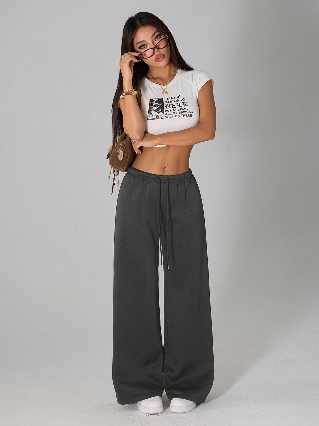 Pantaloni SHEIN, gri