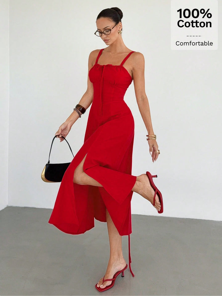 Rochie midi SHEIN, roșu