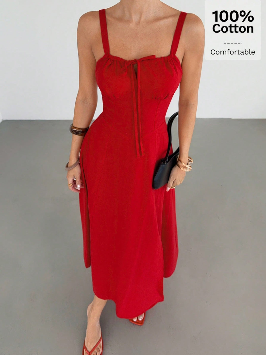 Rochie midi SHEIN, roșu