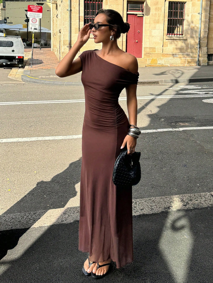 Rochie maxi SHEIN, maro