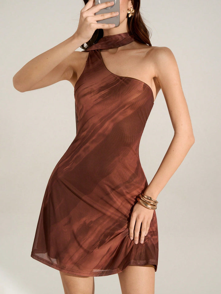 Rochie mini SHEIN, maro