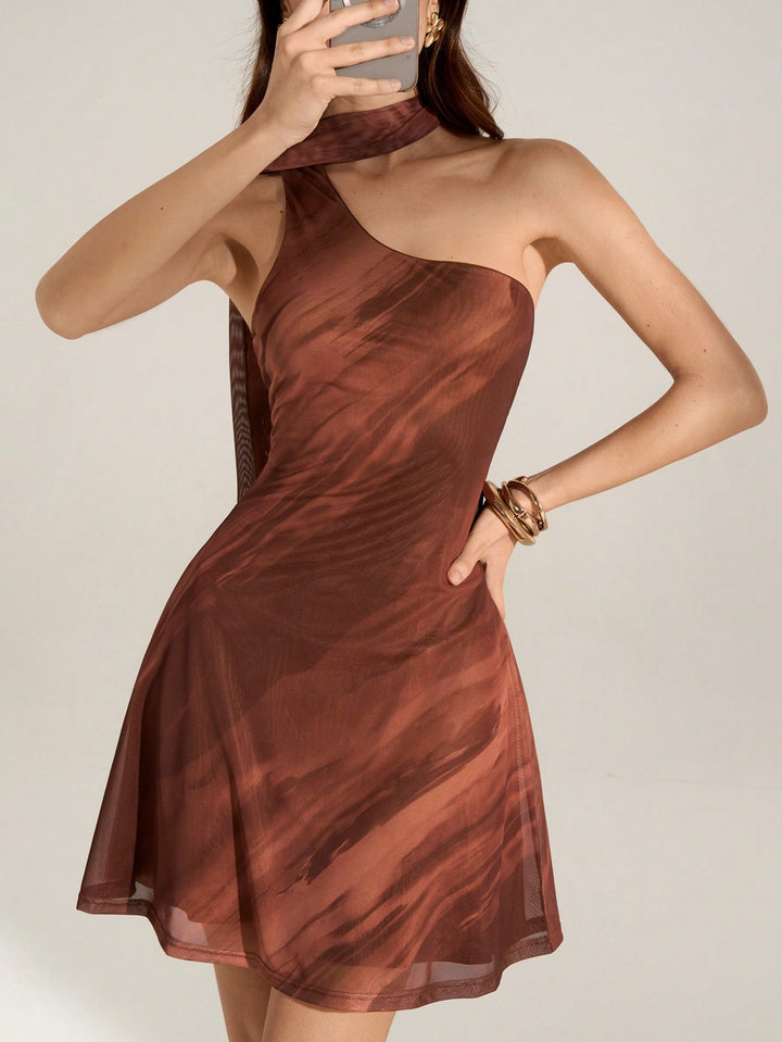 Rochie mini SHEIN, maro