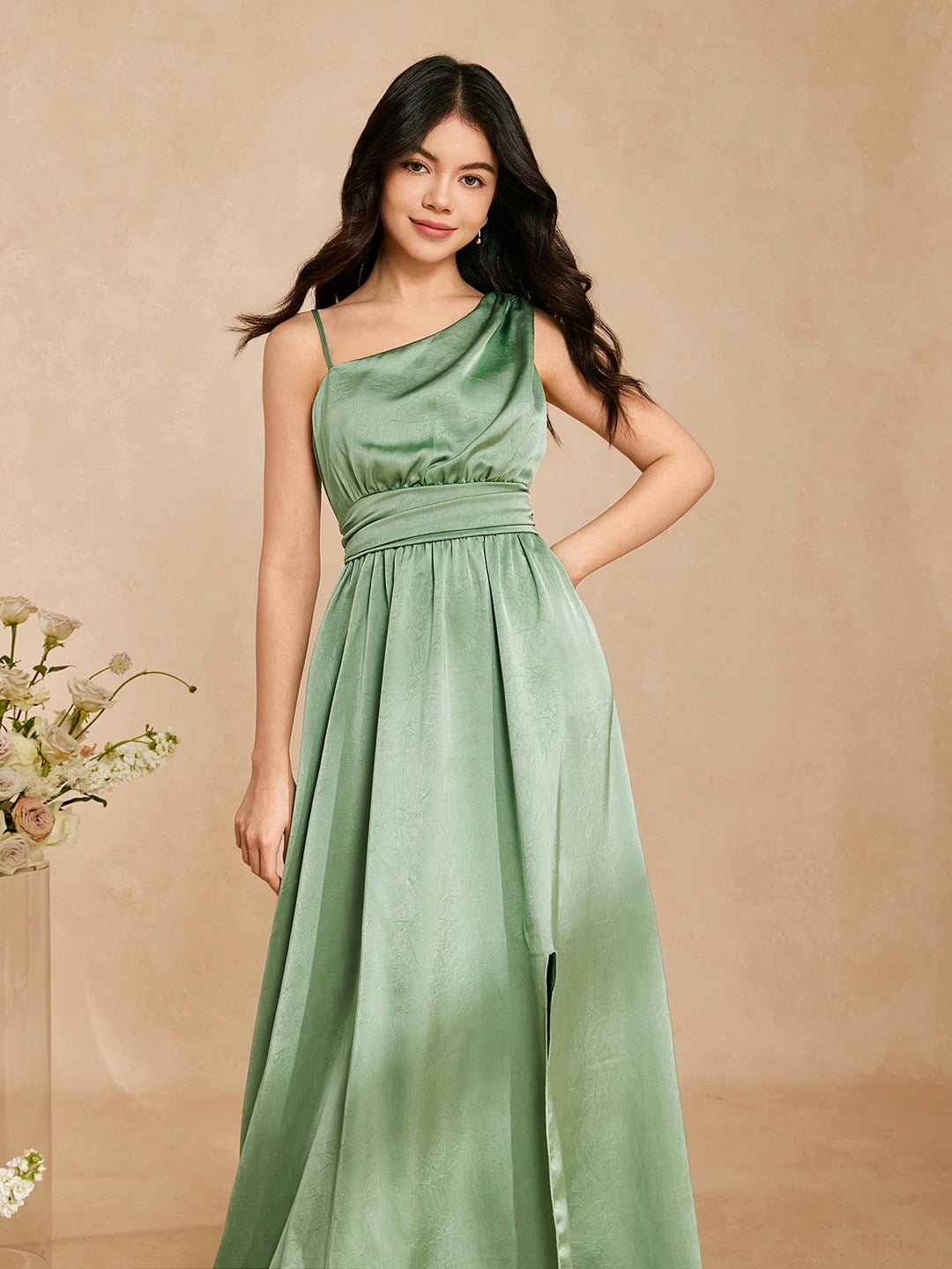 Rochie maxi SHEIN, verde
