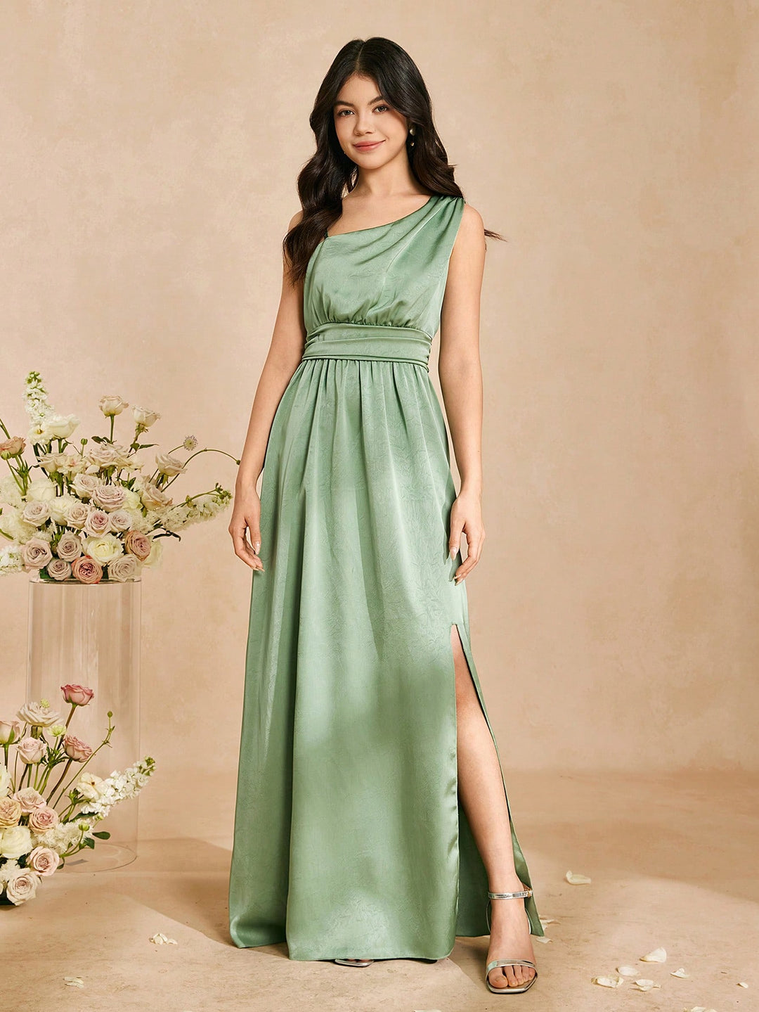 Rochie maxi SHEIN, verde
