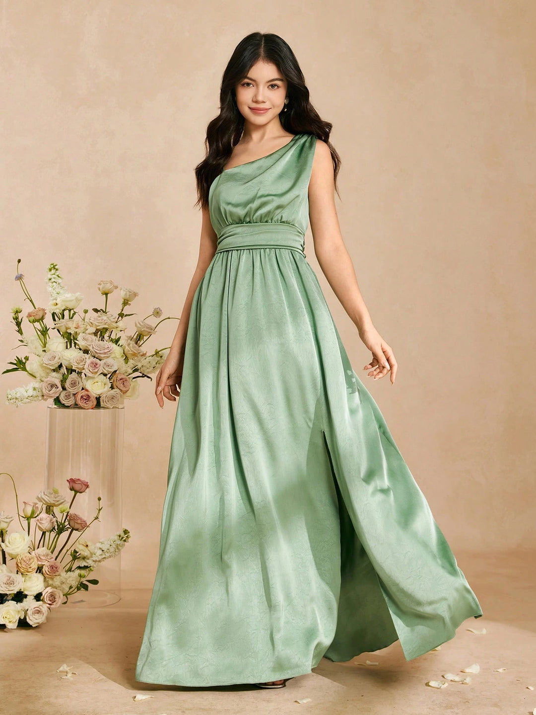 Rochie maxi SHEIN, verde