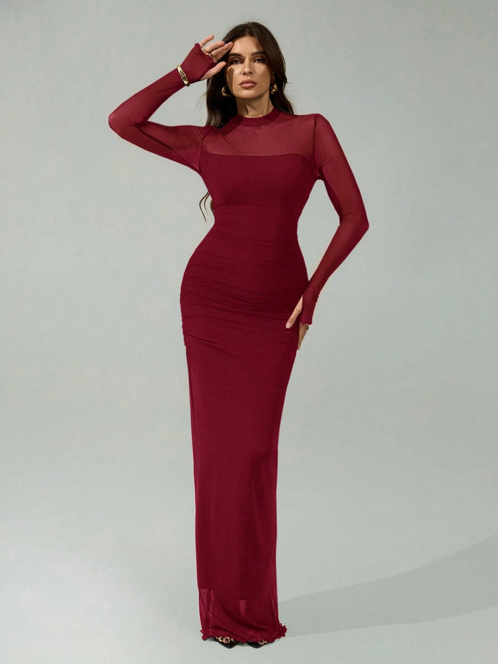 Rochie maxi SHEIN, vișiniu