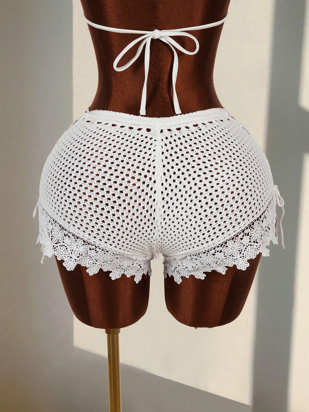 Pantaloni SHEIN, alb