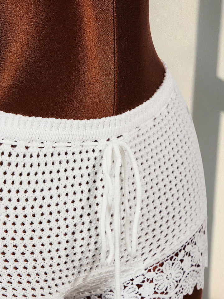 Pantaloni SHEIN, alb