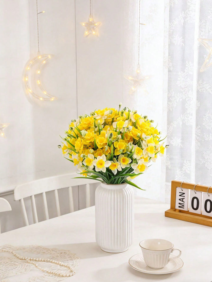 Floari artificiale SHEIN, alb