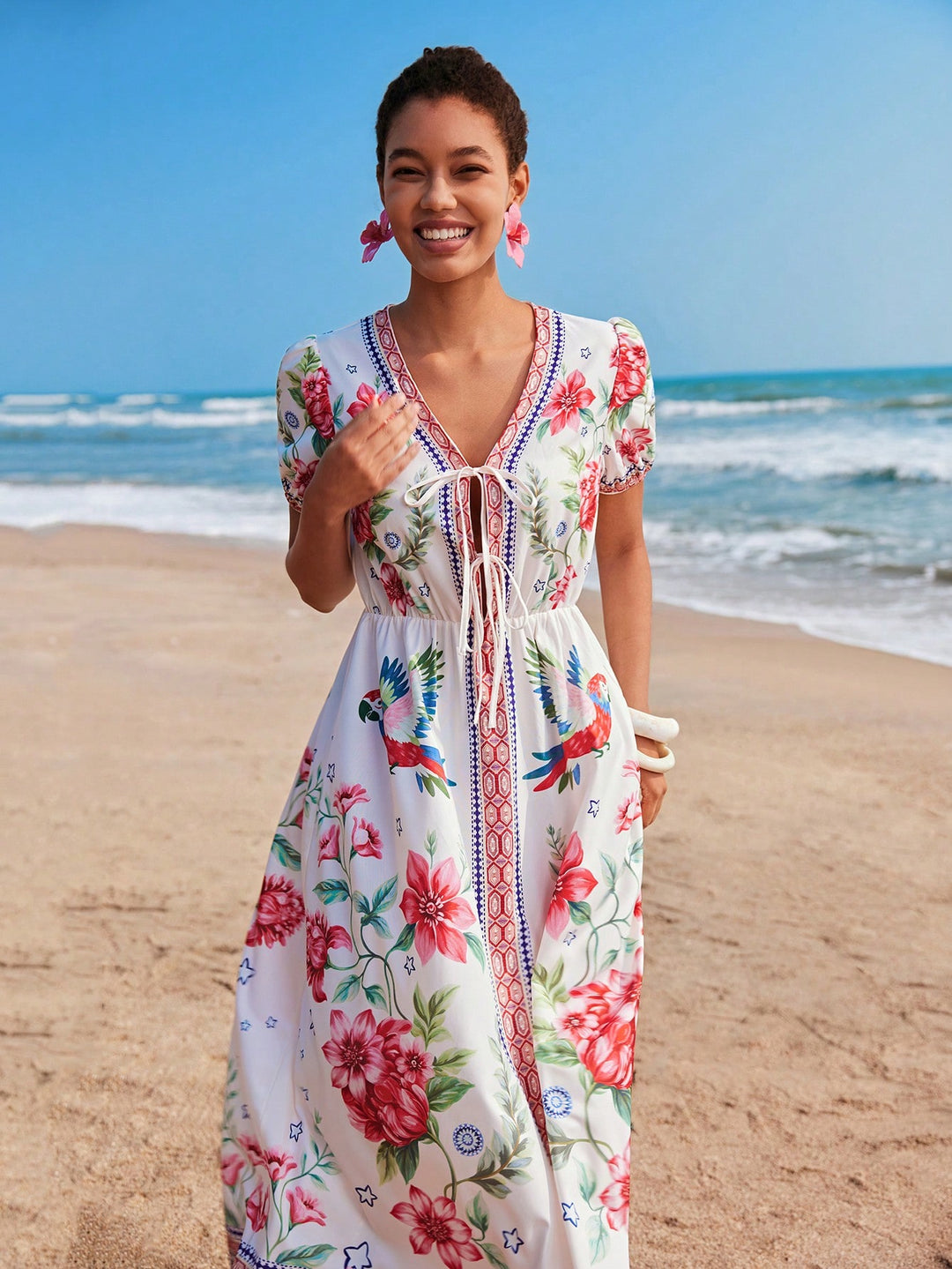 Rochie maxi SHEIN, mix culori