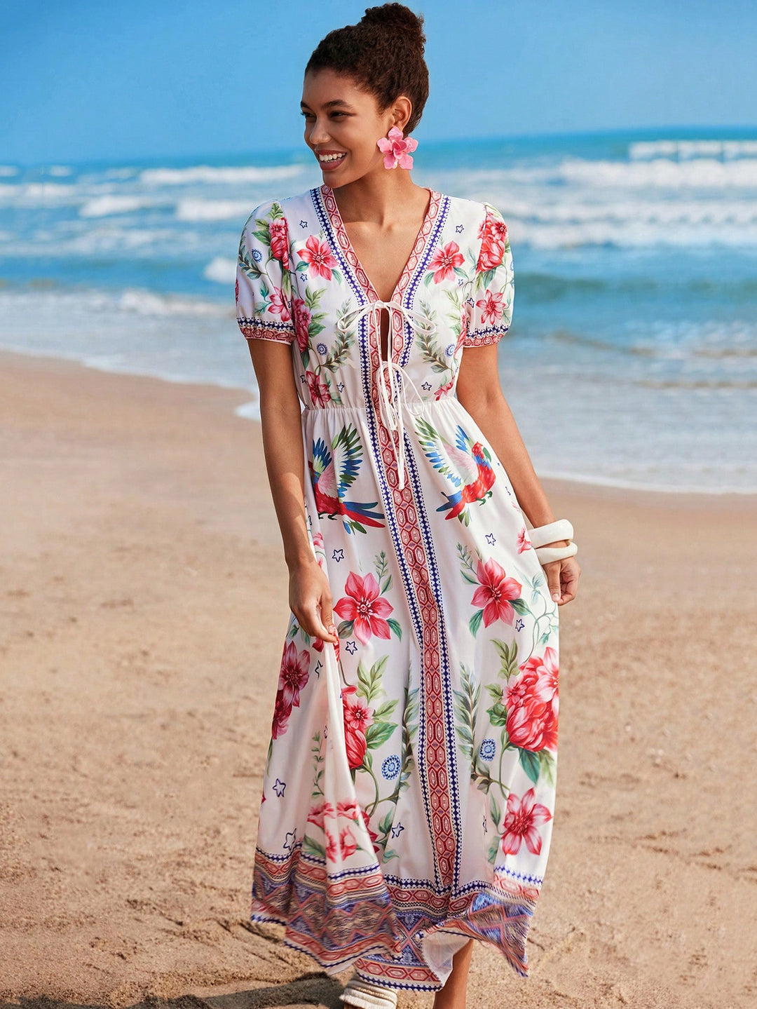 Rochie maxi SHEIN, mix culori