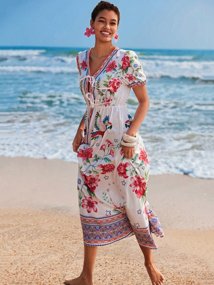 Rochie maxi SHEIN, mix culori