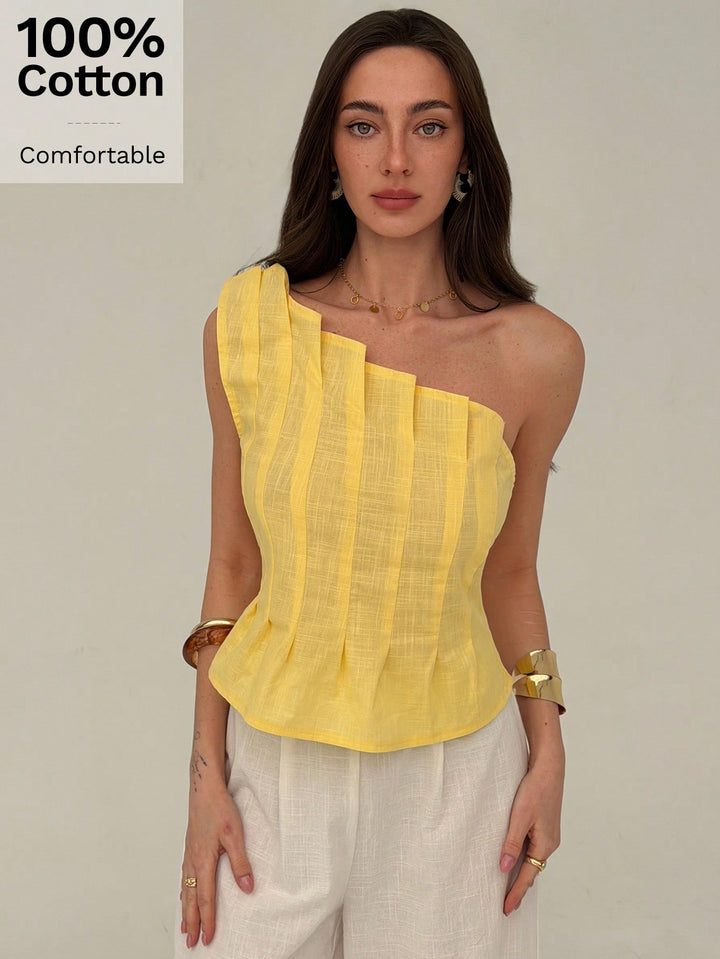 Top SHEIN, galben