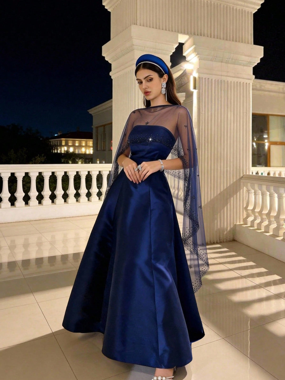 Rochie maxi SHEIN, albastru