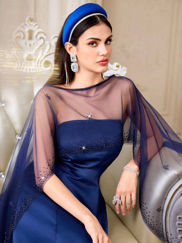 Rochie maxi SHEIN, albastru