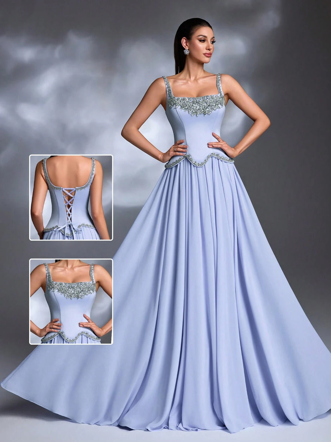 Rochie de ocazie SHEIN, albastru