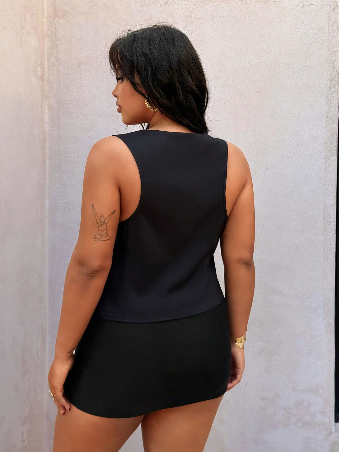 Sacou SHEIN, negru