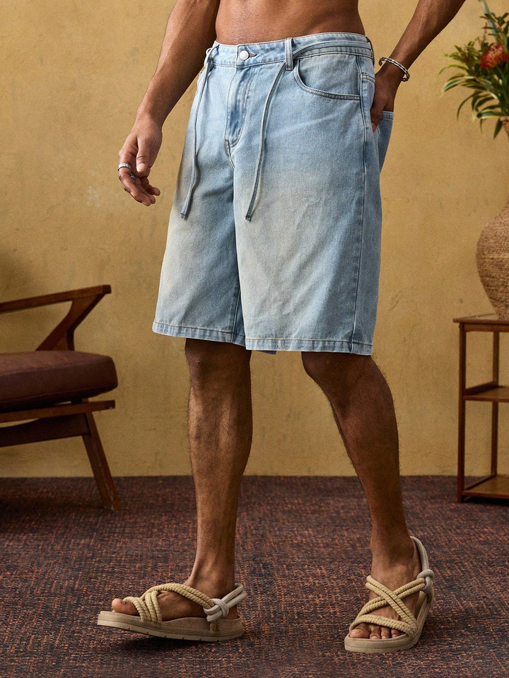 Pantaloni scurți SHEIN, albastru