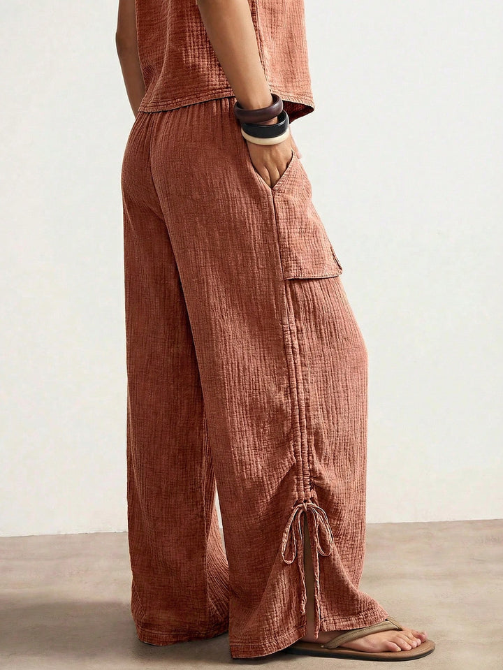 Pantaloni SHEIN, roz