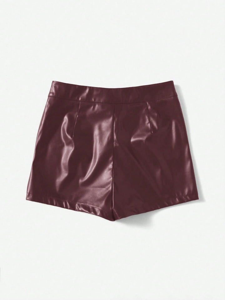 Pantaloni scurți SHEIN, vișiniu