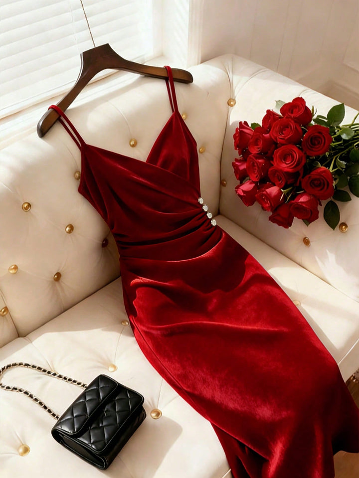 Rochie maxi SHEIN, roșu