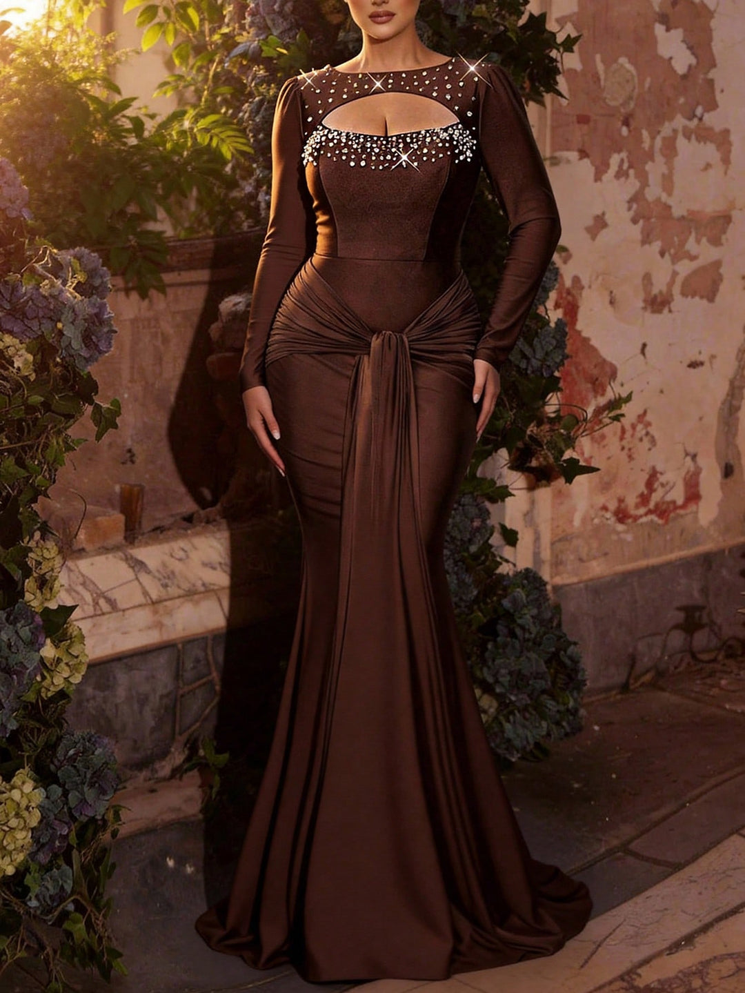 Rochie SHEIN, maro