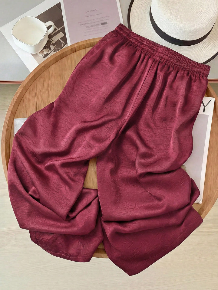 Pantaloni SHEIN, vișiniu