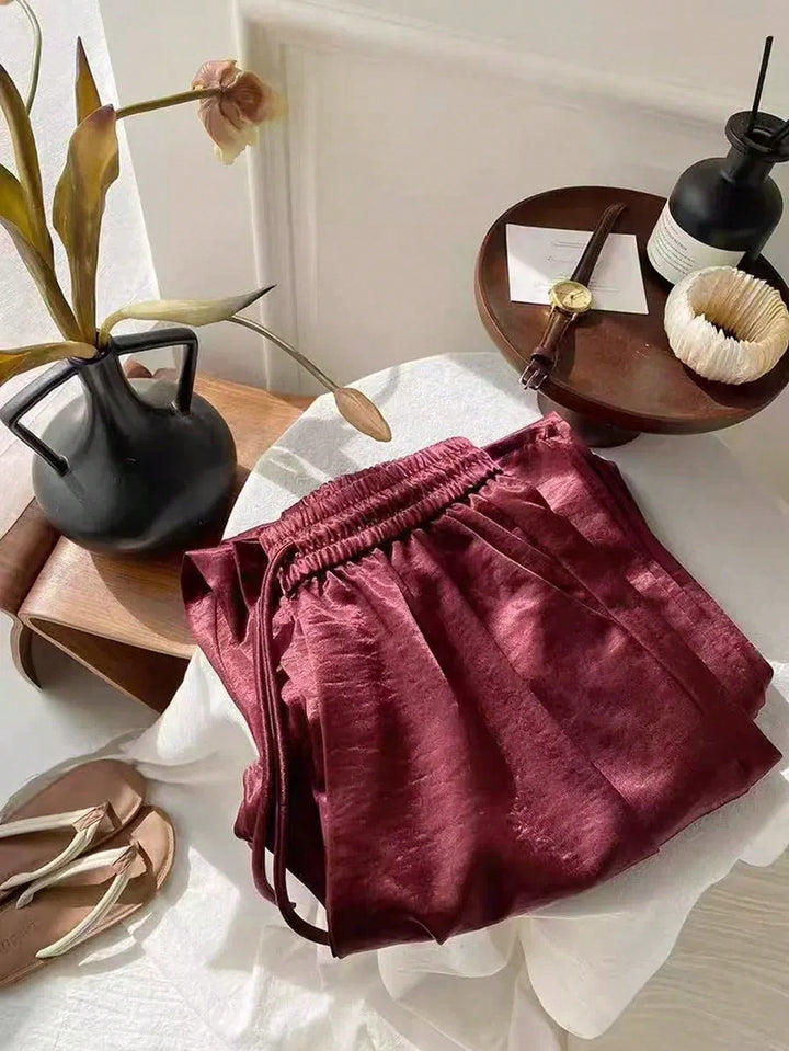 Pantaloni SHEIN, vișiniu