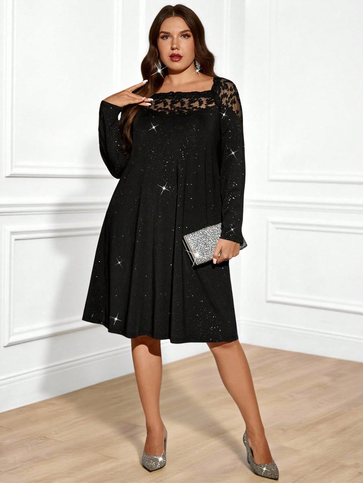 Rochie midi SHEIN, negru