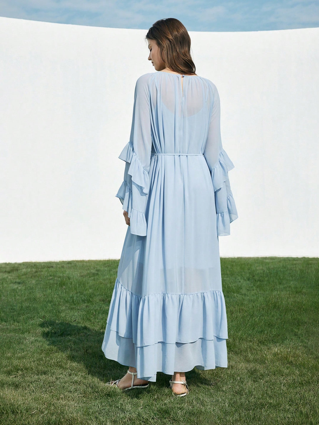 Rochie midi SHEIN, albastru