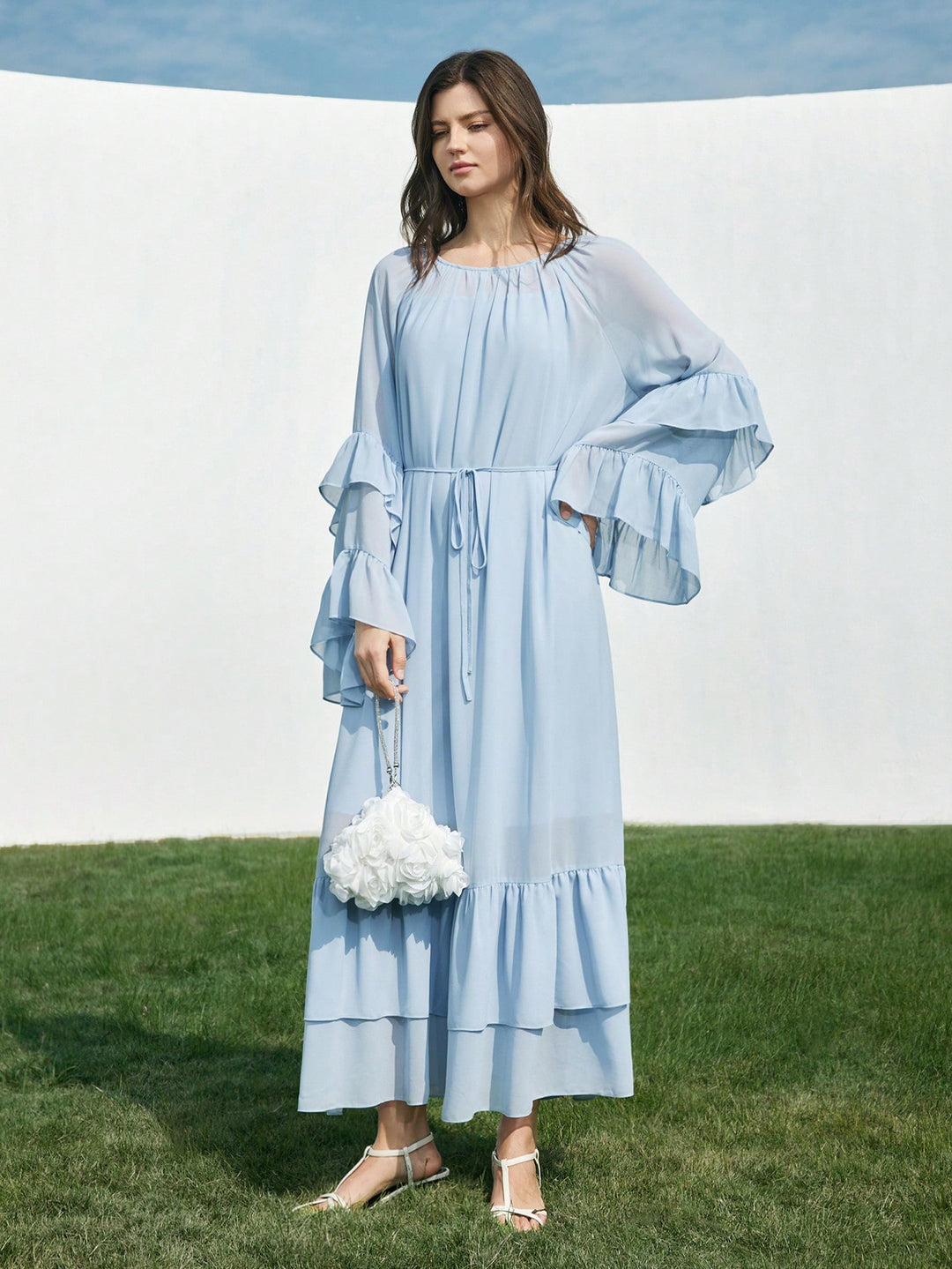Rochie midi SHEIN, albastru