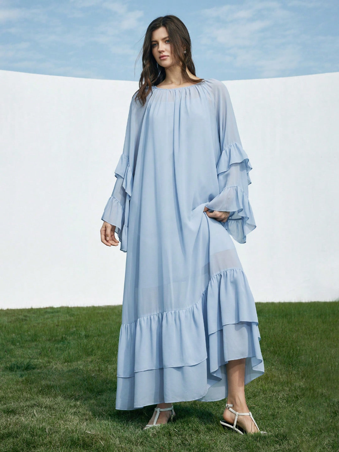 Rochie midi SHEIN, albastru