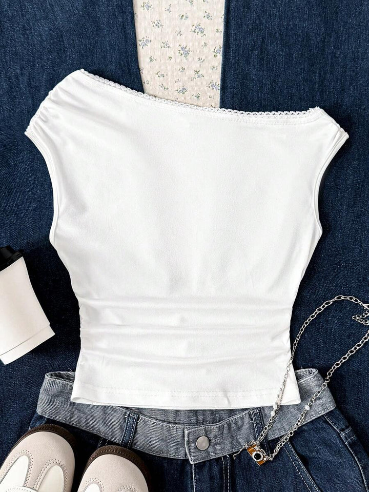 Top SHEIN, alb