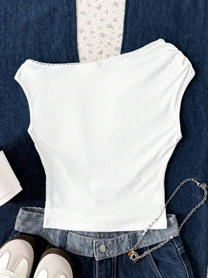 Top SHEIN, alb