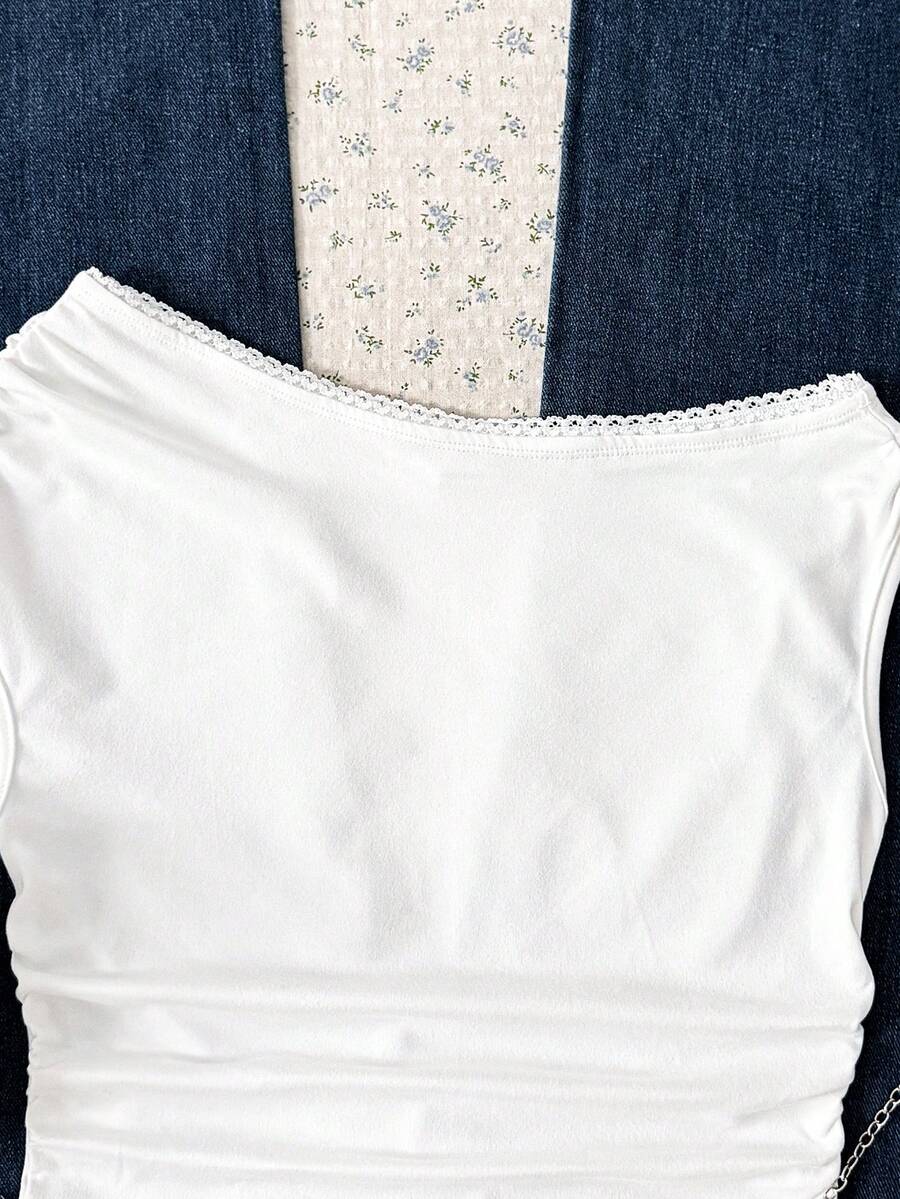 Top SHEIN, alb