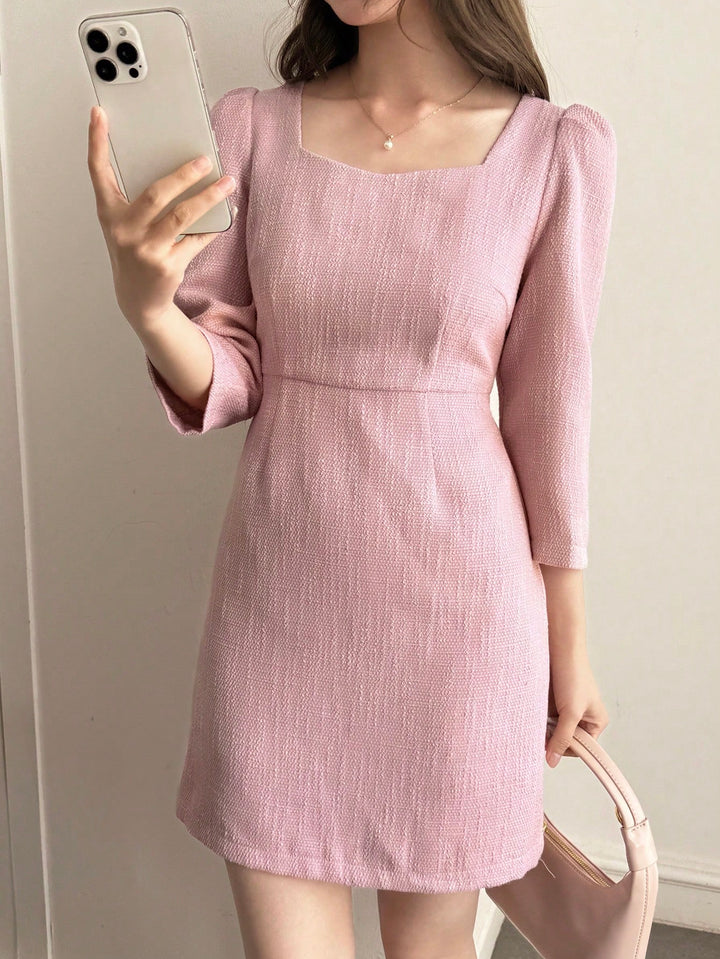 Rochie maxi SHEIN, roz