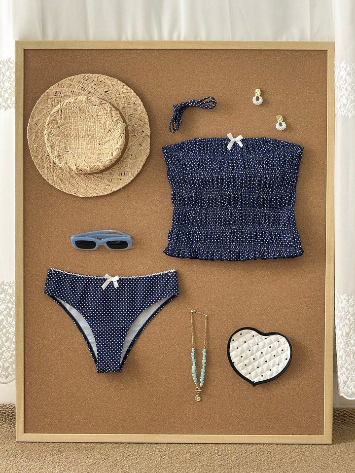 Costum de baie SHEIN, albastru