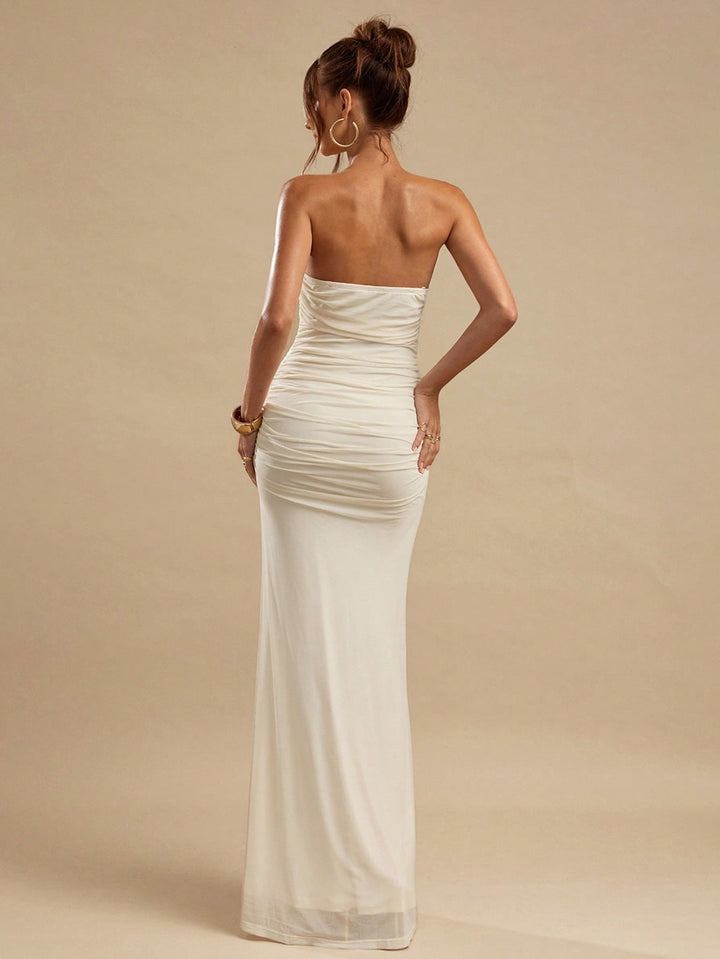 Rochie maxi SHEIN, bej