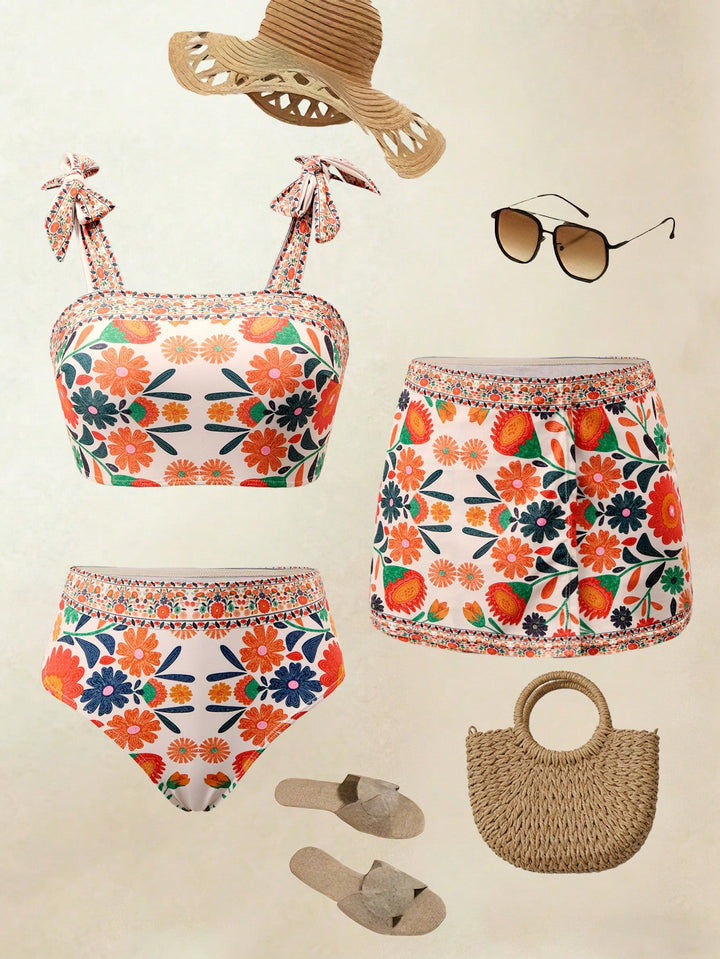 Set bikini SHEIN, mix culori