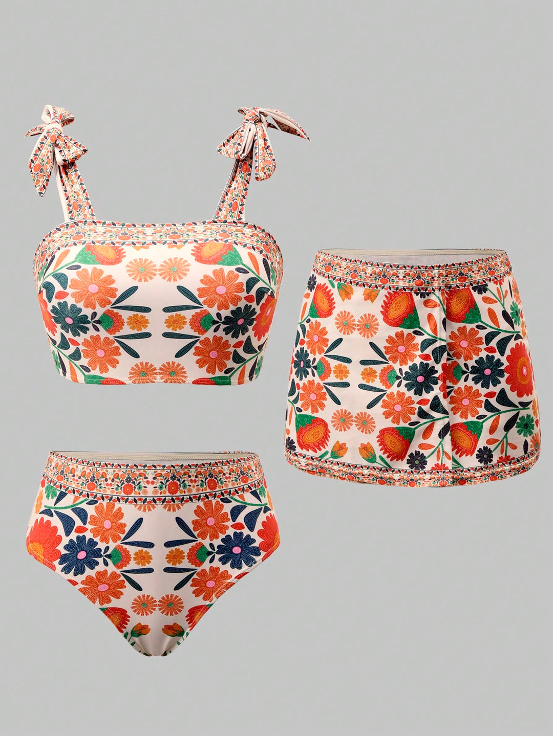Set bikini SHEIN, mix culori