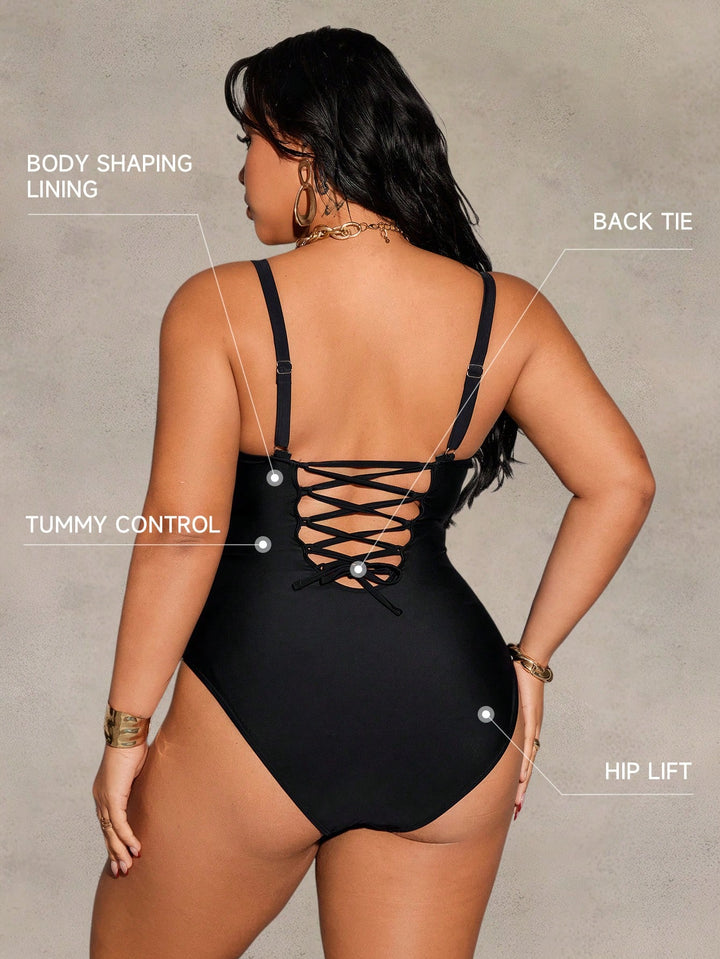 Costum de baie SHEIN, negru