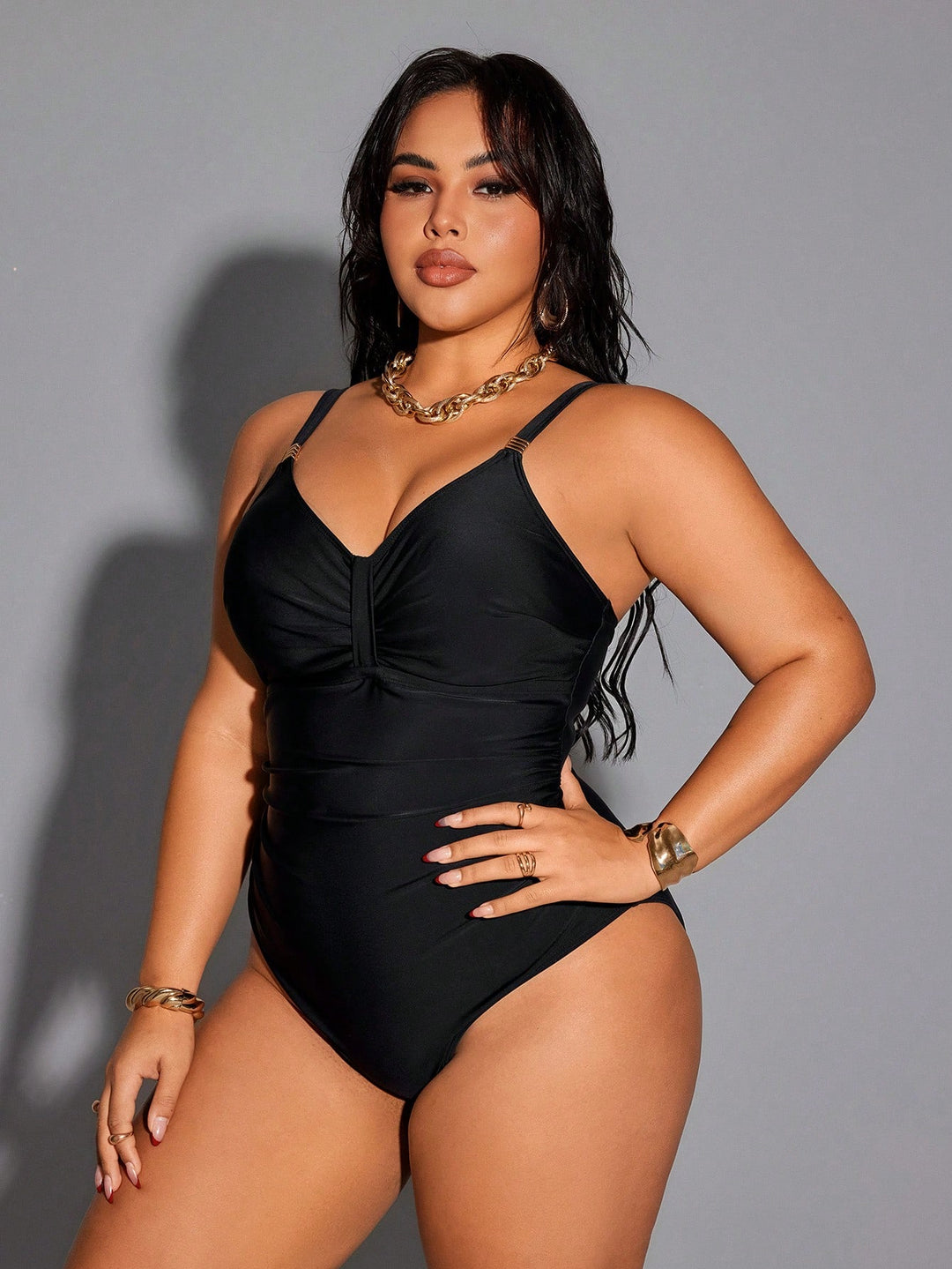 Costum de baie SHEIN, negru