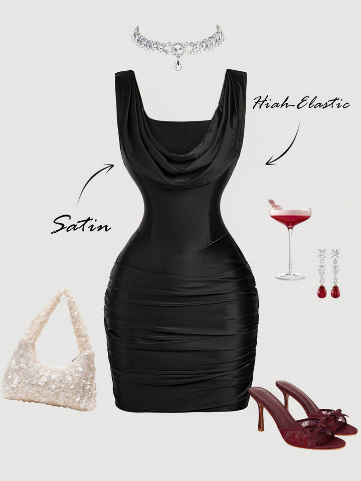 Rochie mini SHEIN, negru