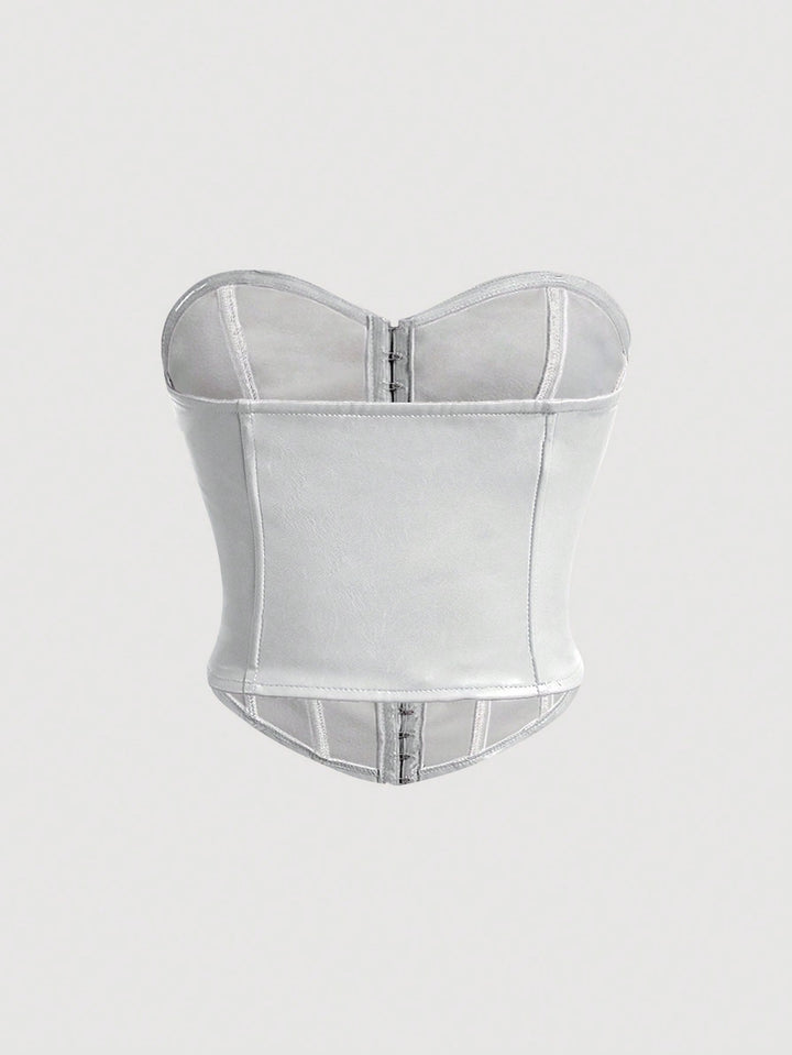 Top SHEIN, argintiu