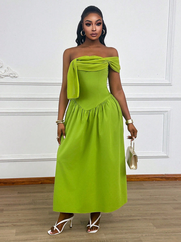 Rochie maxi SHEIN, verde
