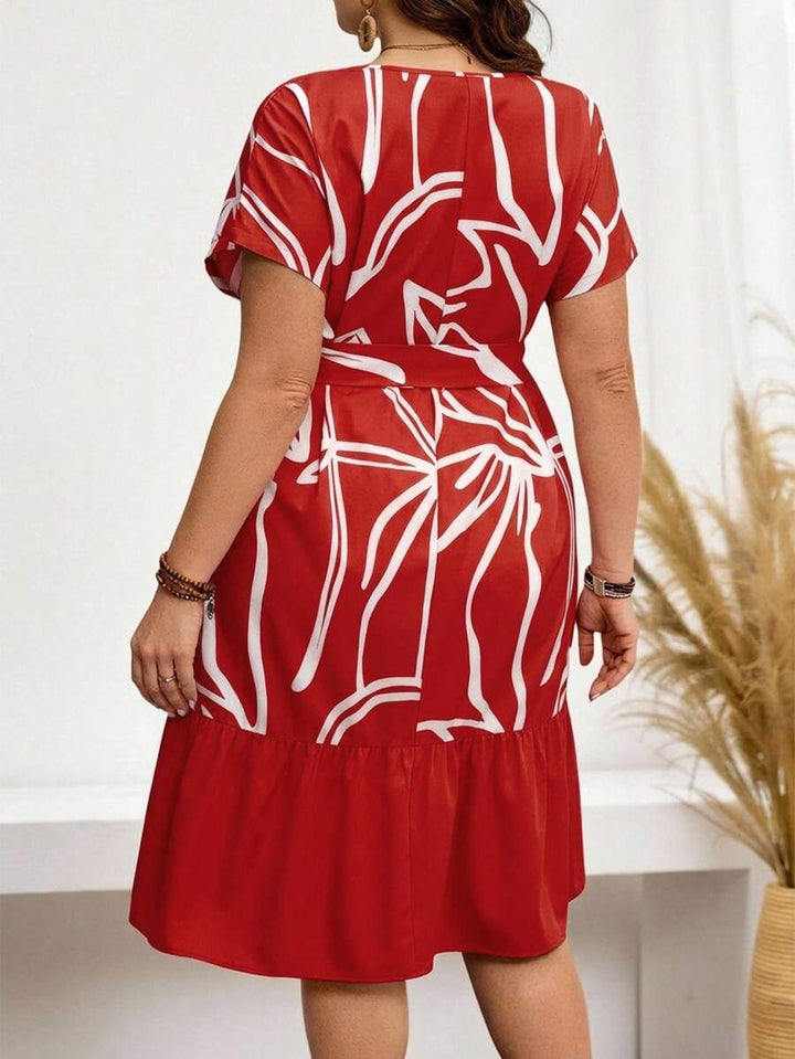 Rochie midi SHIN, mix culori