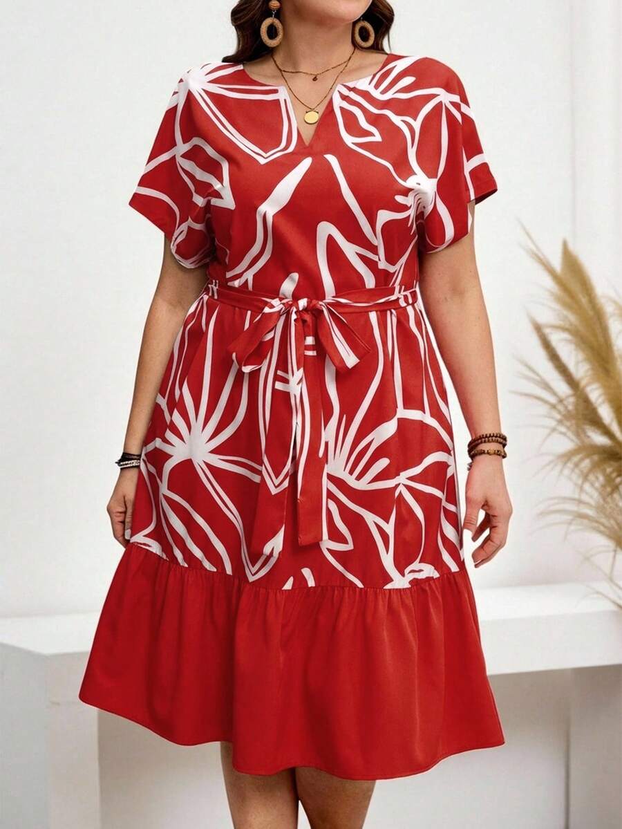 Rochie midi SHIN, mix culori
