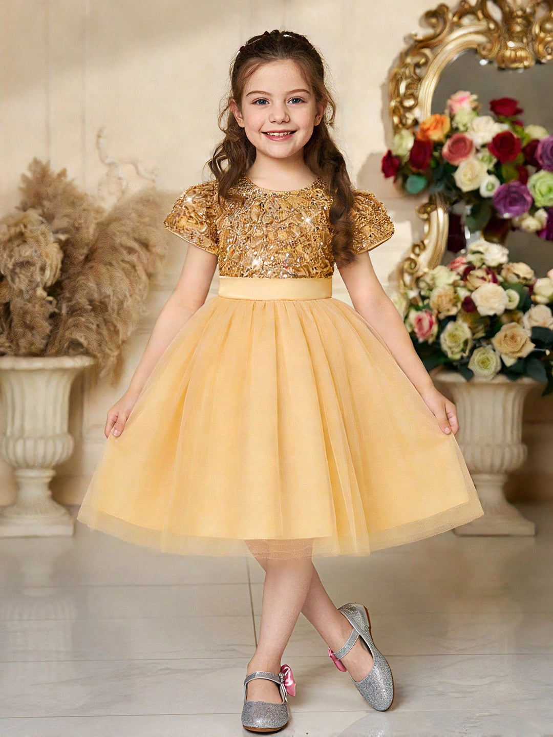 Rochie SHEIN, auriu