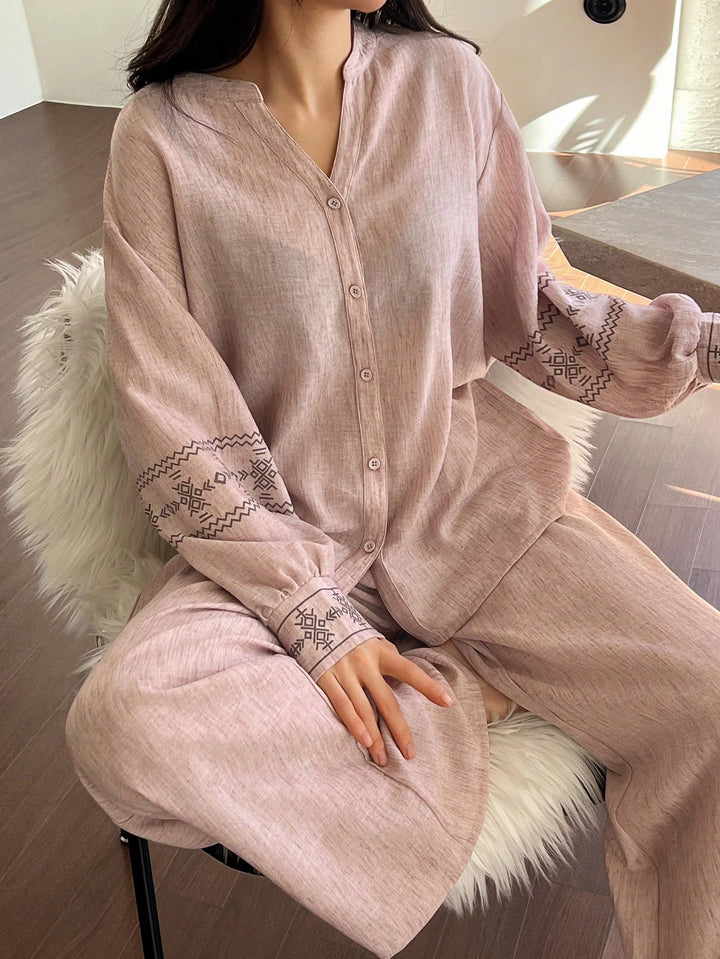 Compleu pijamale SHEIN, roz